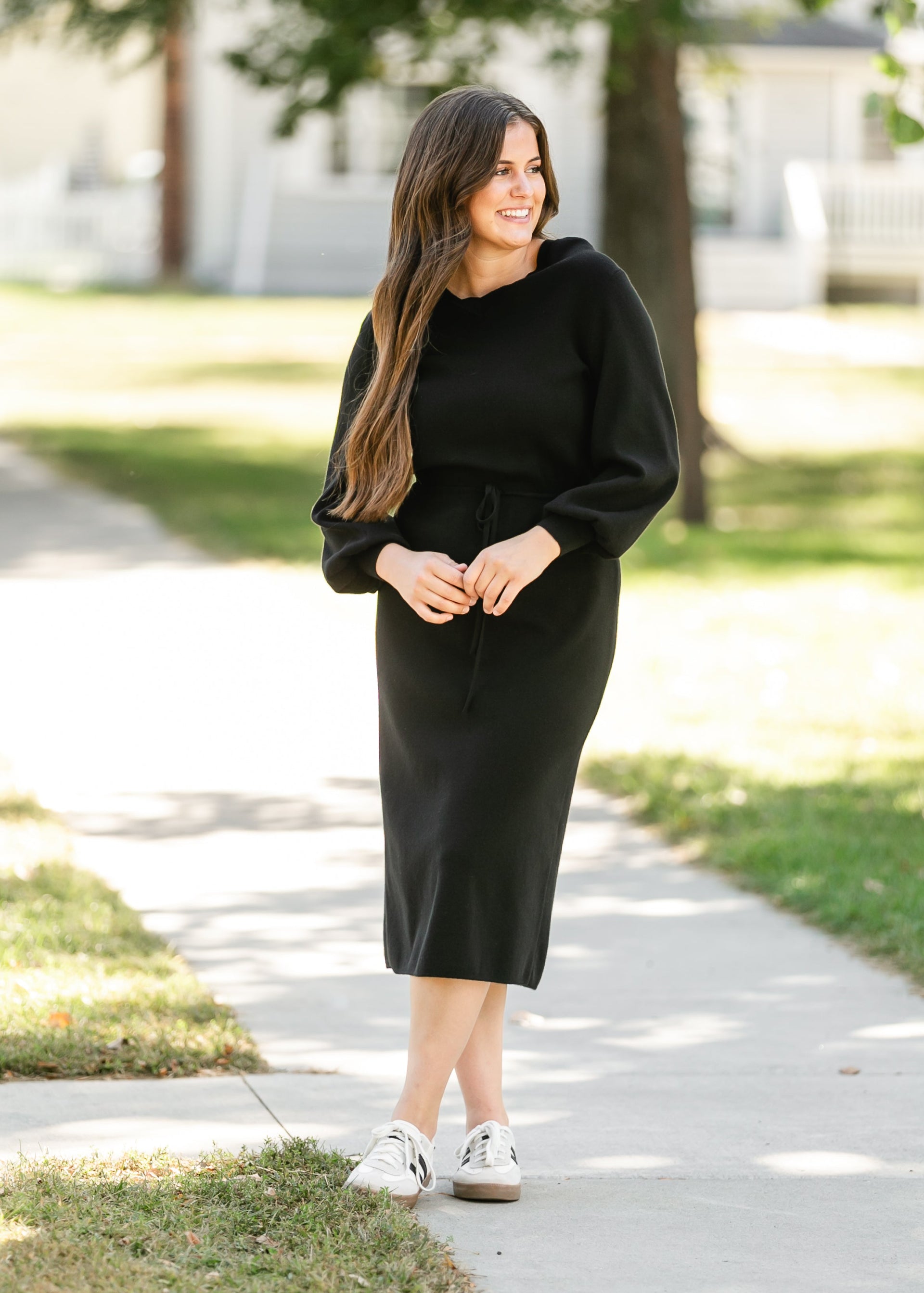 Black Sweater Over Dress Outfits To Wear With Sweaters Dress