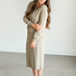 Wren Long Sleeve V-Neck Sweater Dress FF Dresses