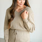 Wren Long Sleeve V-Neck Sweater Dress FF Dresses