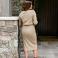 Wren Long Sleeve V-Neck Sweater Dress FF Dresses