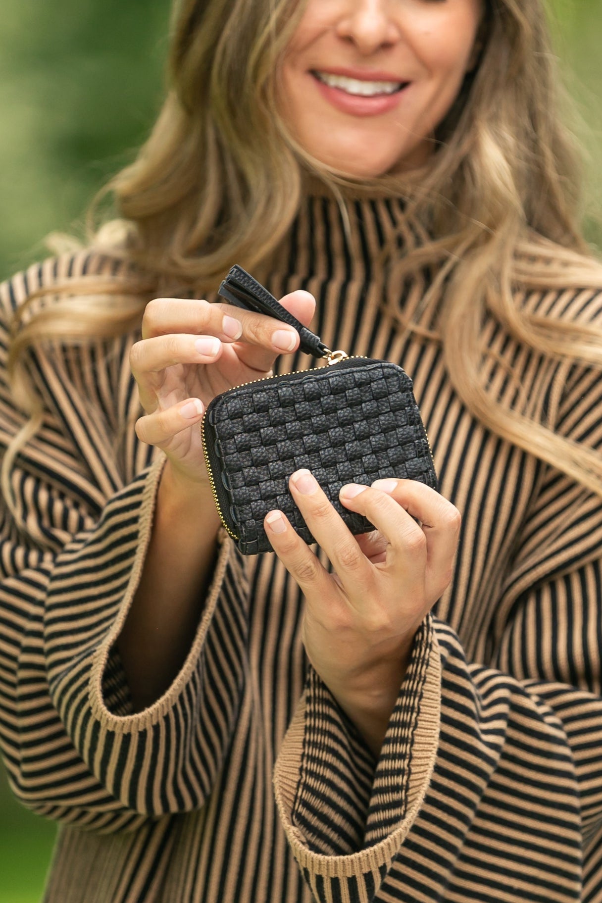 Wynona Woven Wallet Accessories Black