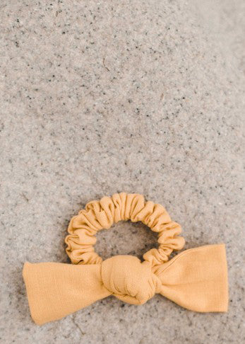 Yellow Bow Hair Scrunchie - FINAL SALE Accessories