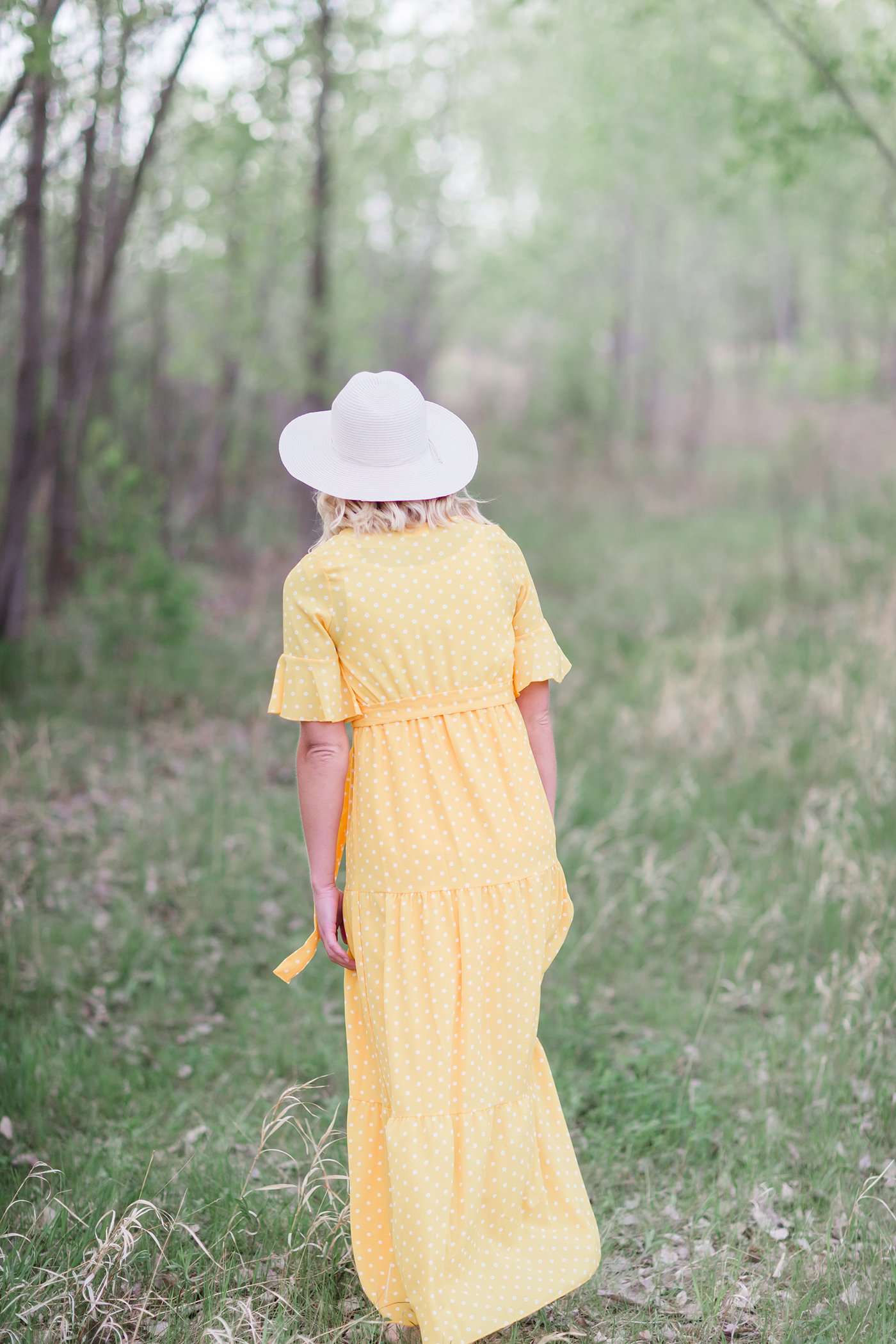 Yellow Polka Dot Dress FF Dresses