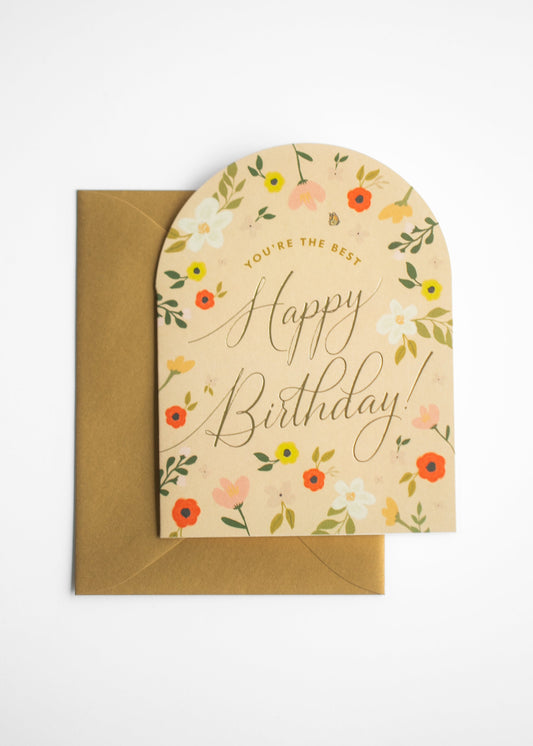You're the Best Birthday Arch Greeting Card Gifts