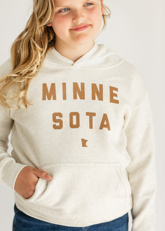 Youth Minnesota Heather Hooded Sweatshirt FF Girls