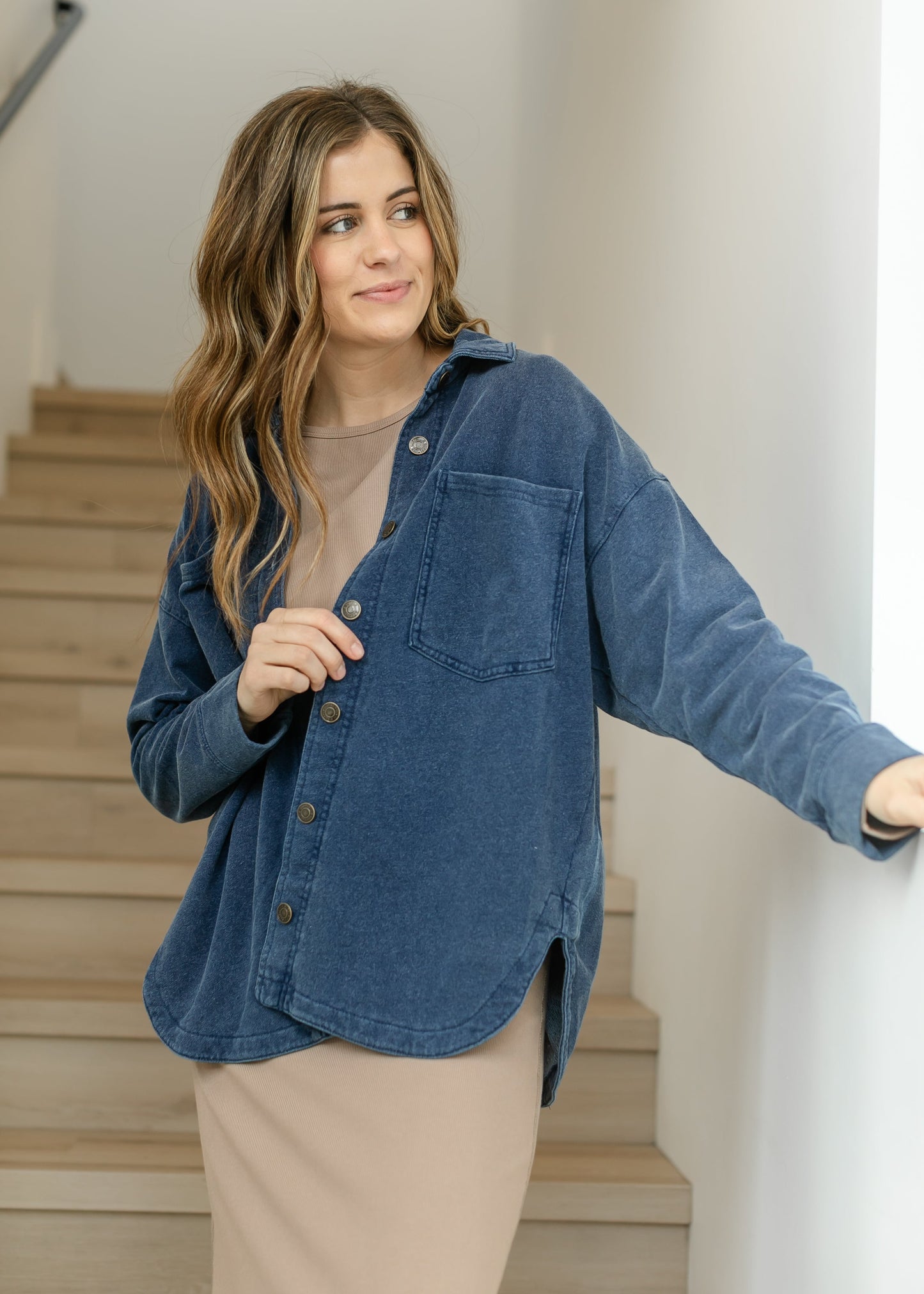 Z Supply® All Day Knit Denim Jacket FF Layering Essentials