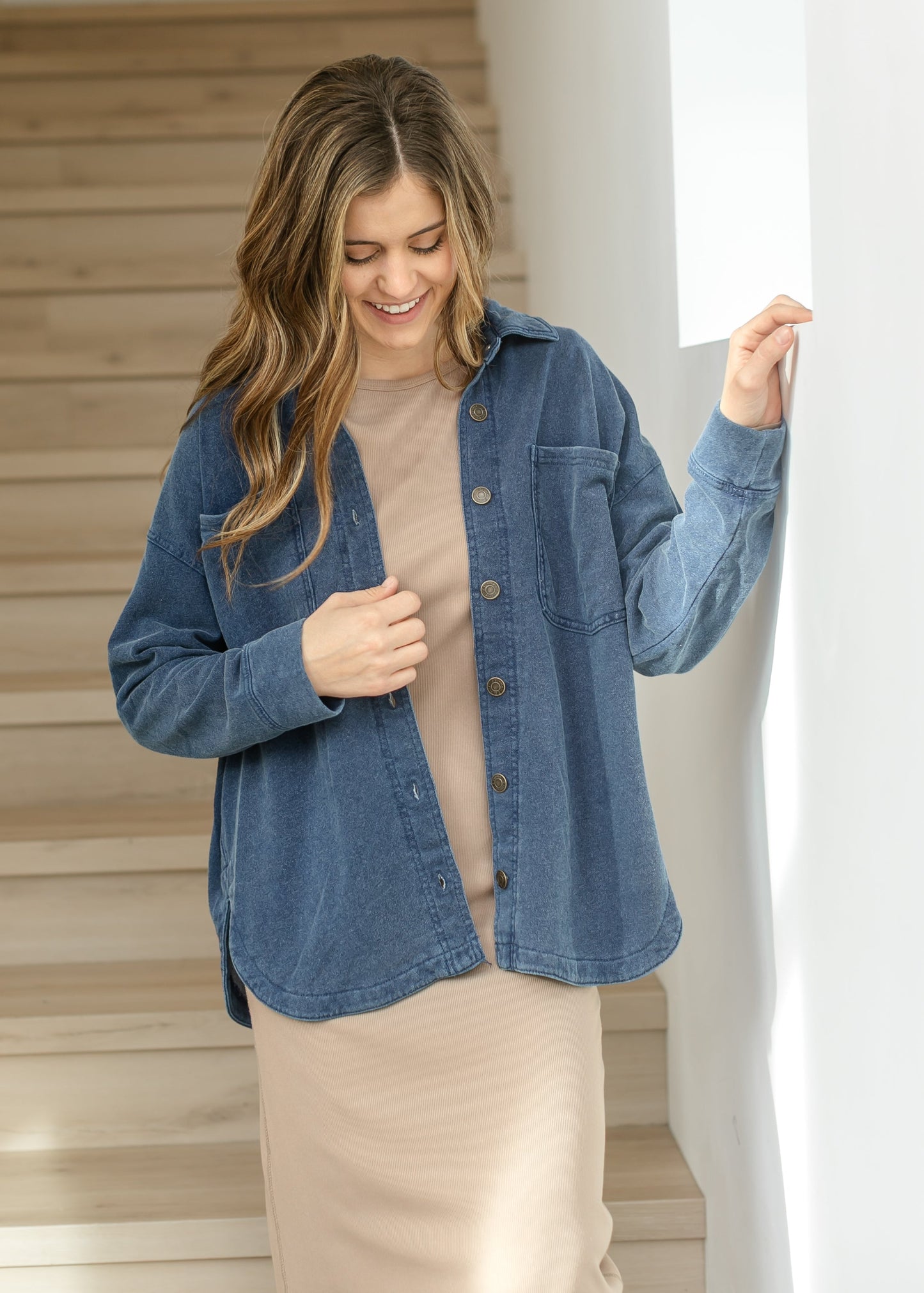 Z Supply® All Day Knit Denim Jacket FF Layering Essentials