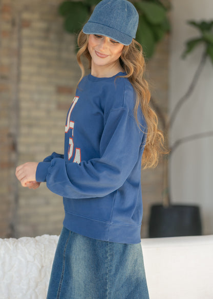 Z Supply® Americana Boyfriend Sweatshirt FF Tops