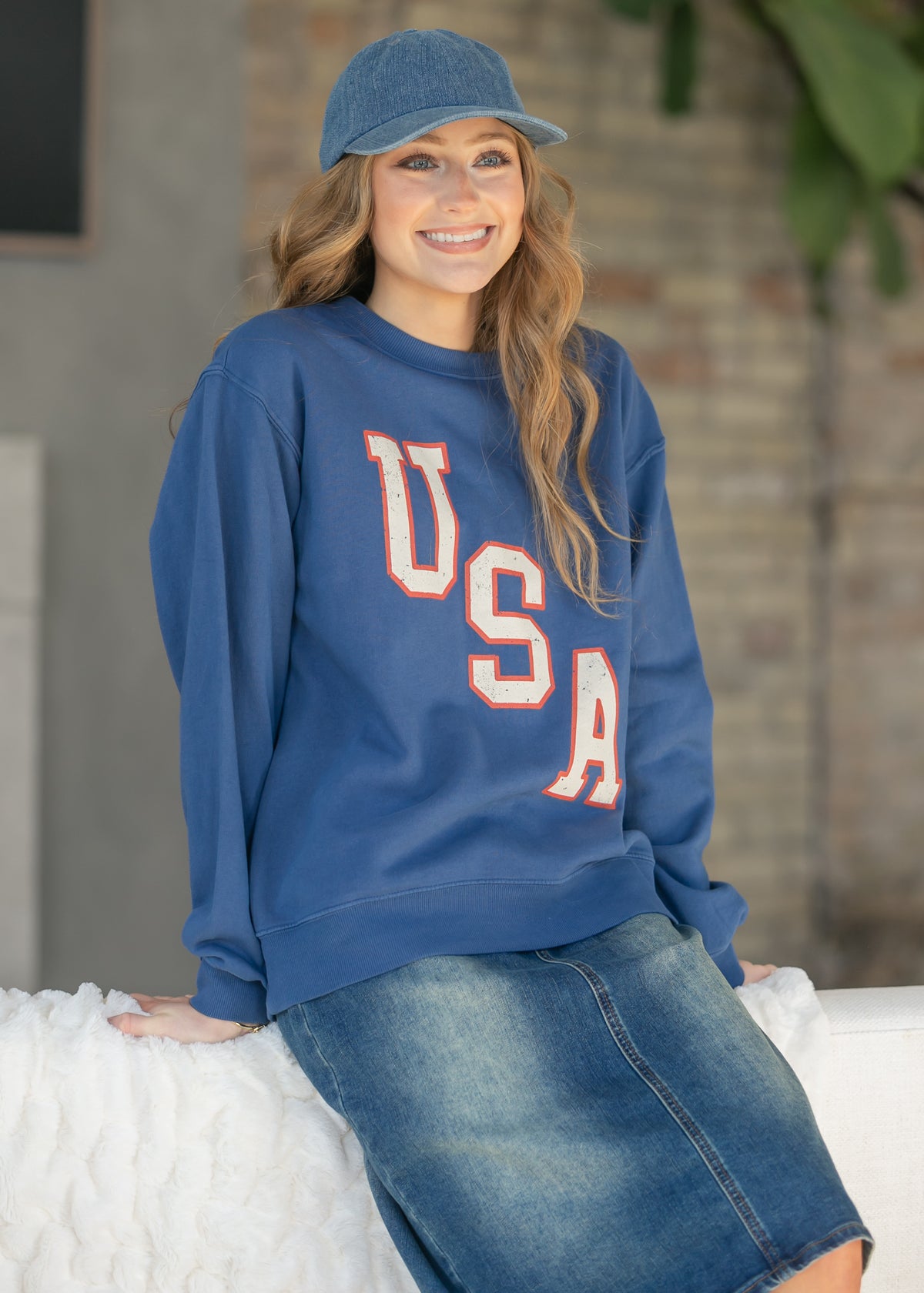 Z Supply® Americana Boyfriend Sweatshirt FF Tops