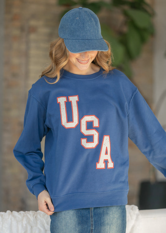 Z Supply® Americana Boyfriend Sweatshirt FF Tops