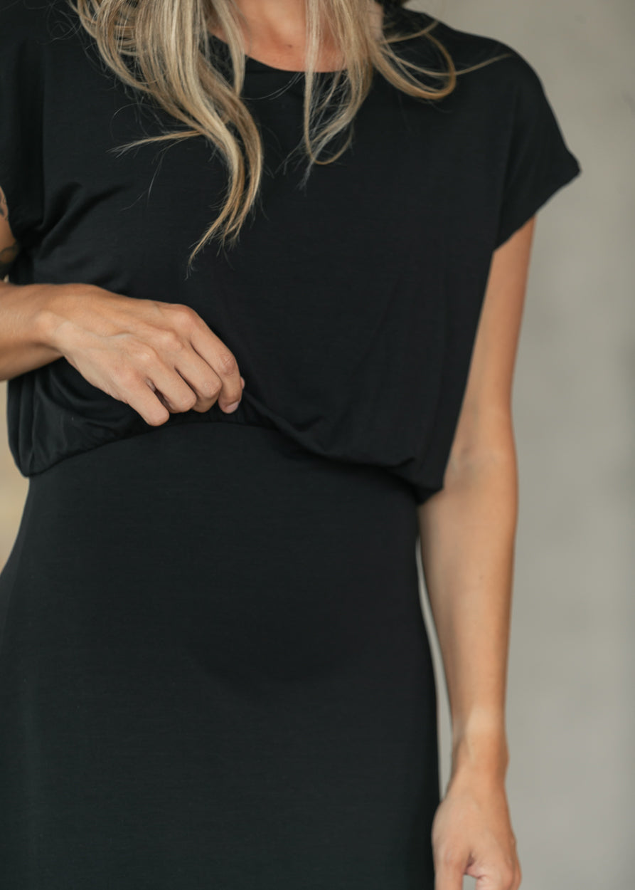 Z Supply® Anika Black Midi Dress FF Dresses