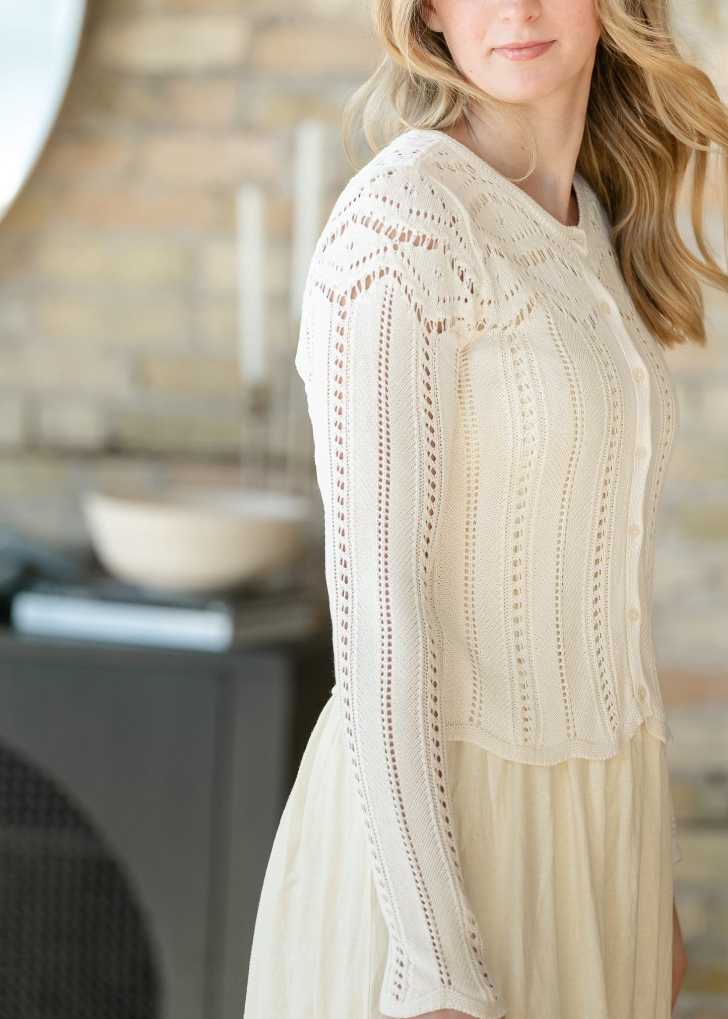 Z Supply® Cloud Alycia Crochet Sweater FF Tops