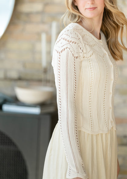 Z Supply® Cloud Alycia Crochet Sweater FF Tops