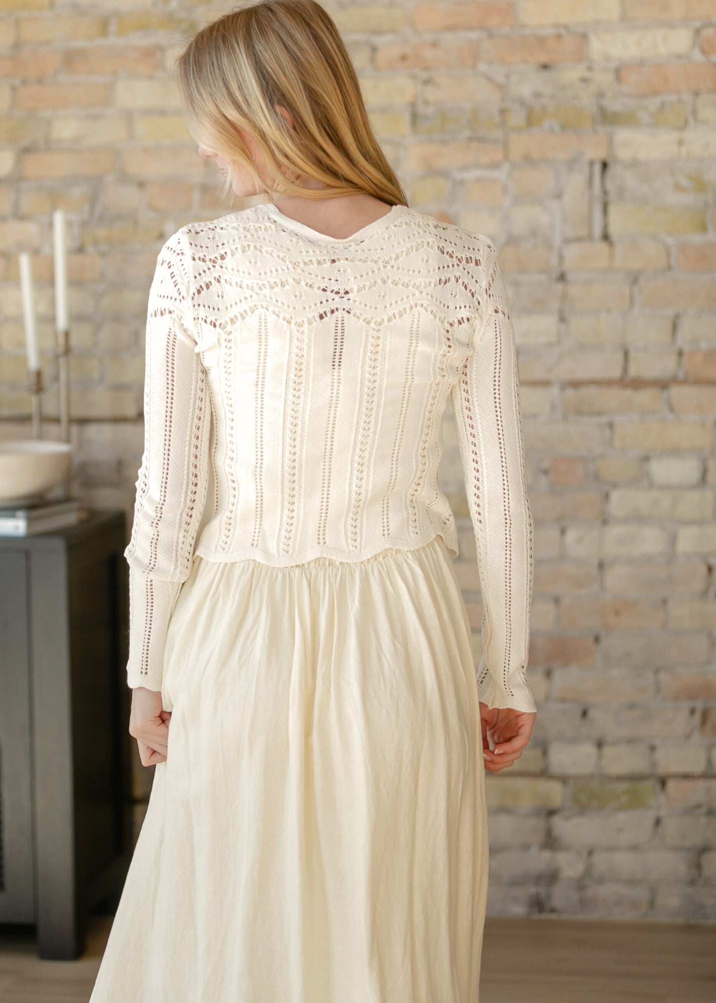 Z Supply® Cloud Alycia Crochet Sweater FF Tops