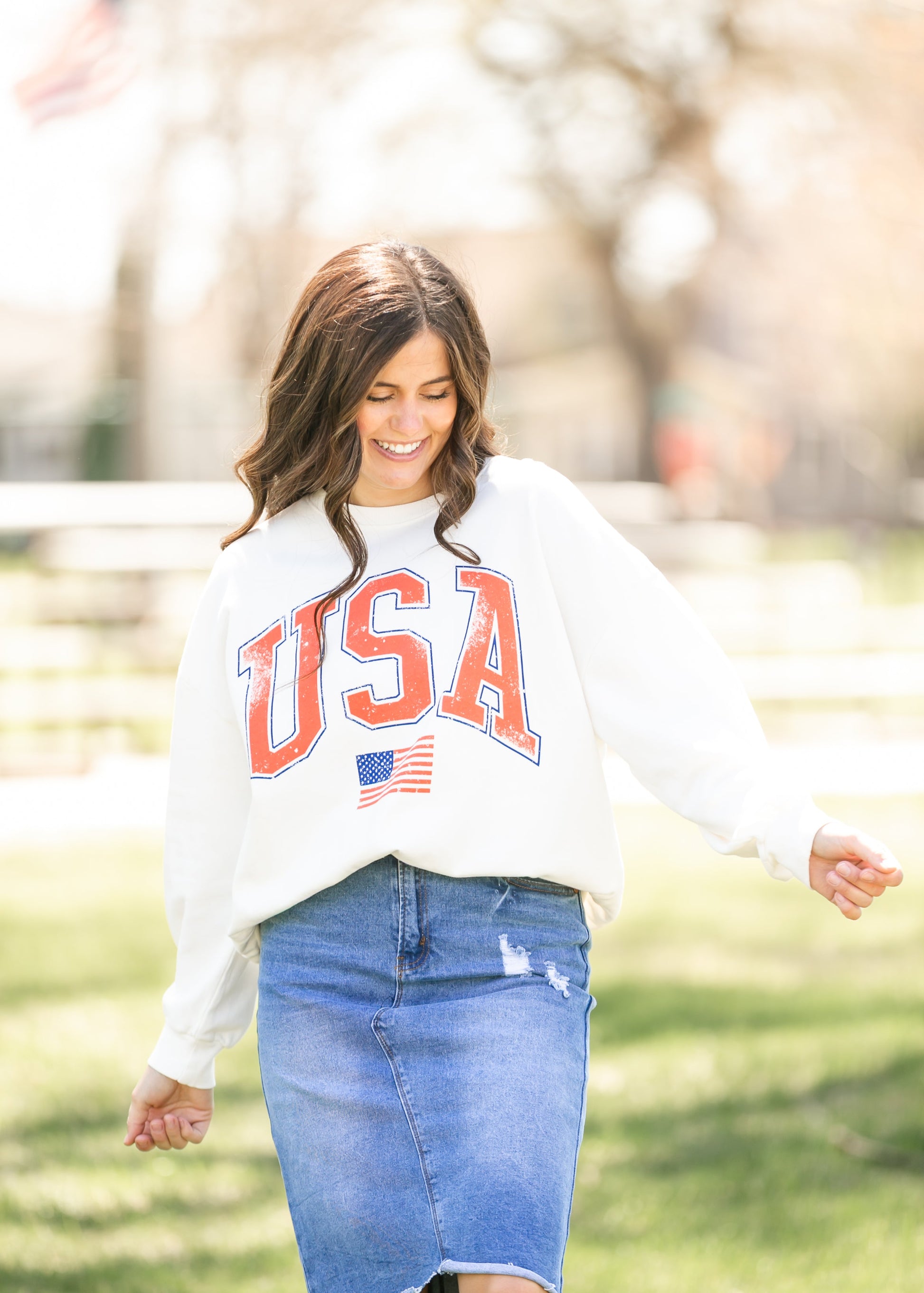 Z Supply® Flag Sunday Sweatshirt FF Tops