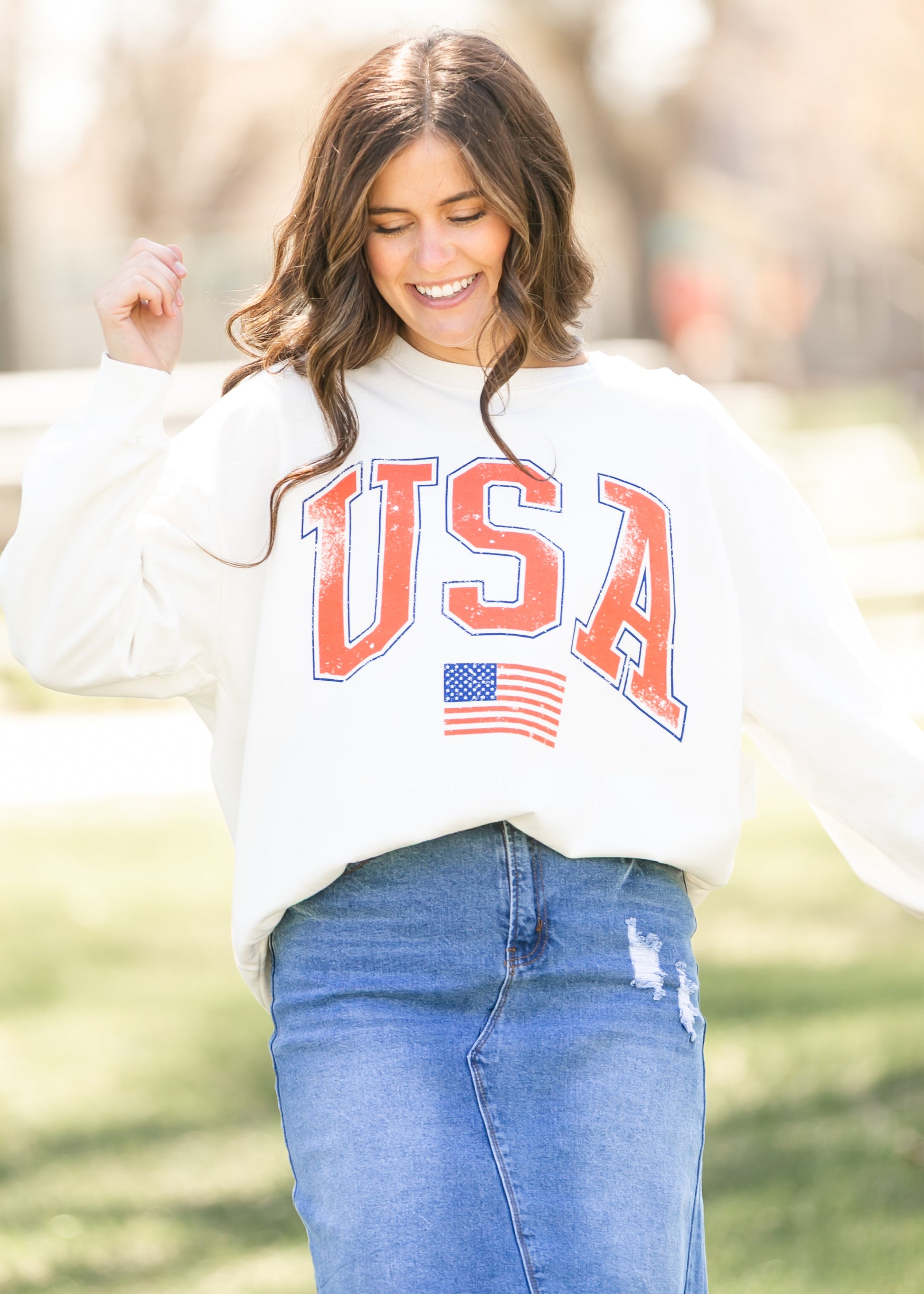 Z Supply® Flag Sunday Sweatshirt FF Tops