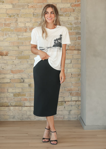 Z Supply® LA Short Sleeve Boyfriend Tee FF Tops