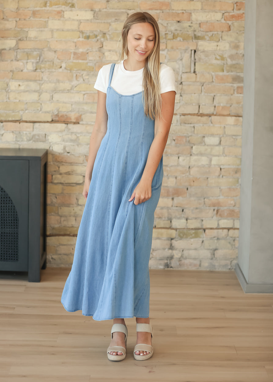 Z Supply® Leonora Chambray Midi Dress FF Dresses
