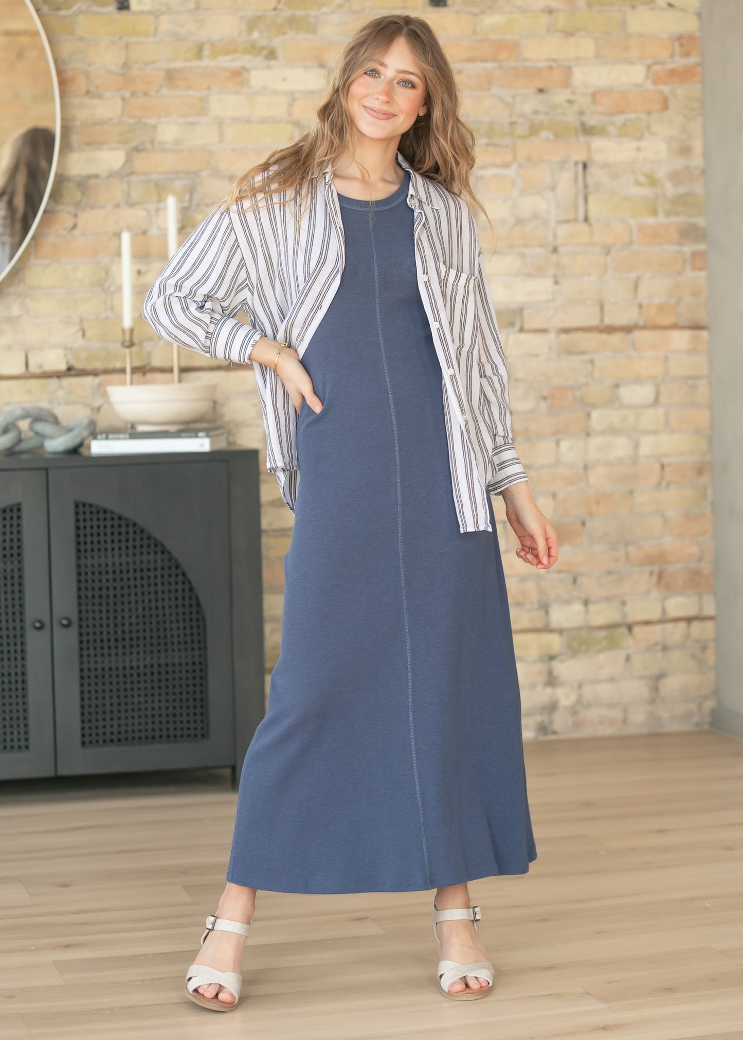 Z Supply® Linden Rib Maxi Dress FF Dresses