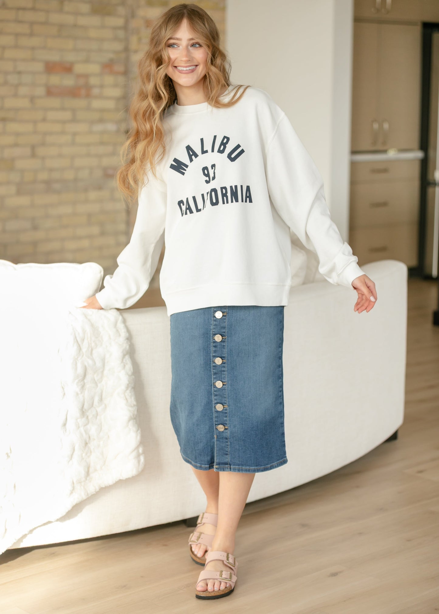 Z Supply® Malibu Boyfriend Sweatshirt FF Tops