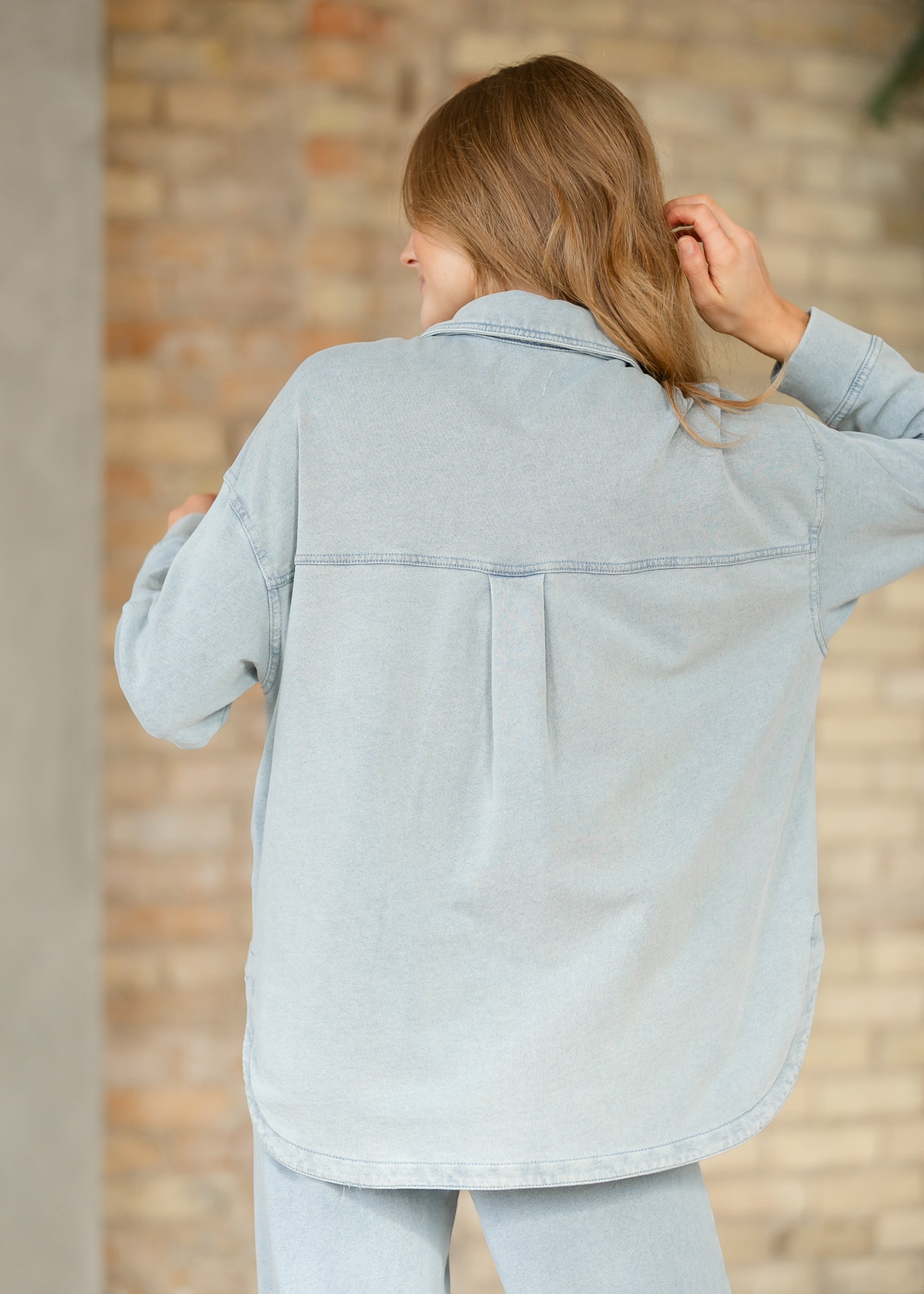 Z Supply® Ocean Air All Day Knit Denim Jacket FF Layering Essentials