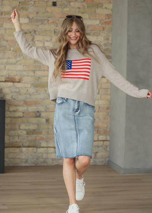 Z Supply® Sienna Patriot Sweater FF Tops