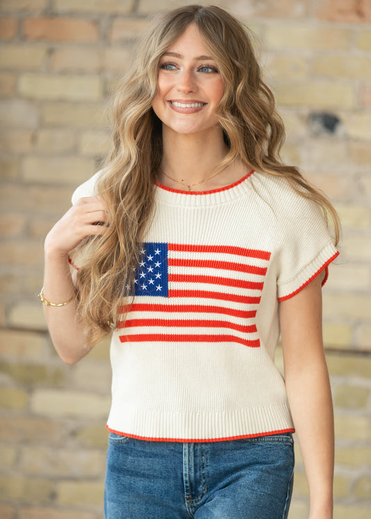Z Supply® Sleeveless Patriot Sweater FF Tops