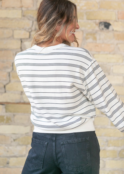 Z Supply® Stand Out Striped Sweatshirt FF Tops
