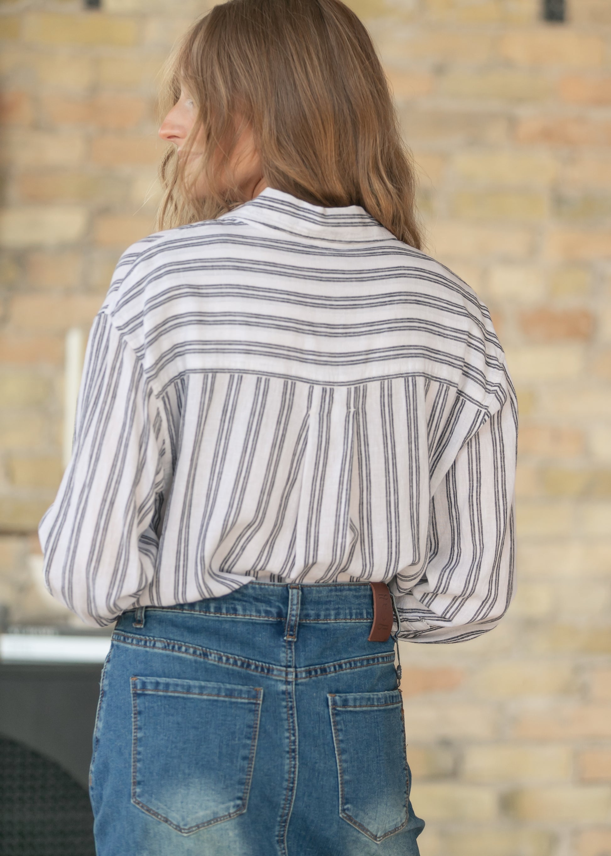 Z Supply® The Perfect Striped Button Up FF Tops