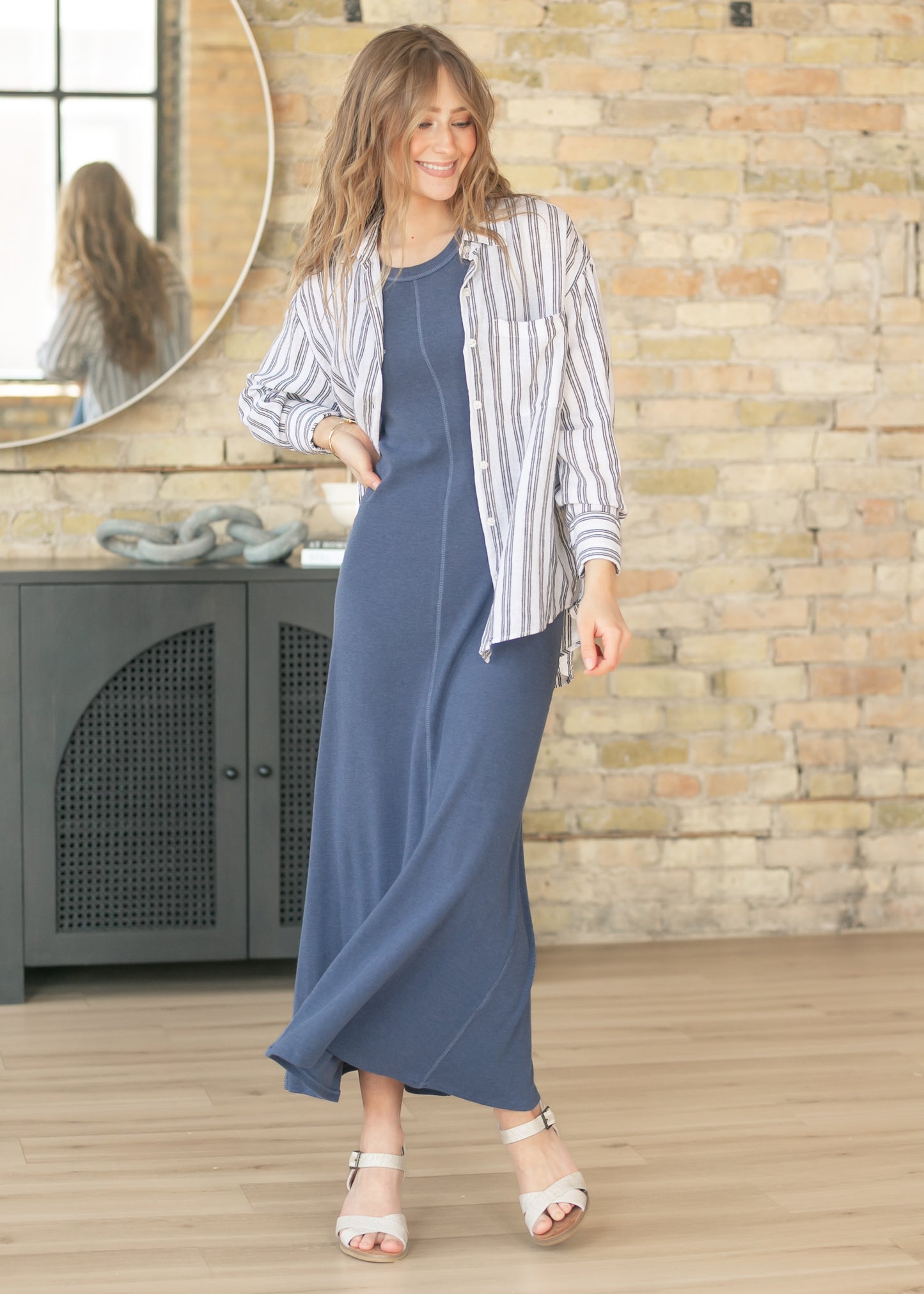 Z Supply® The Perfect Striped Button Up FF Tops