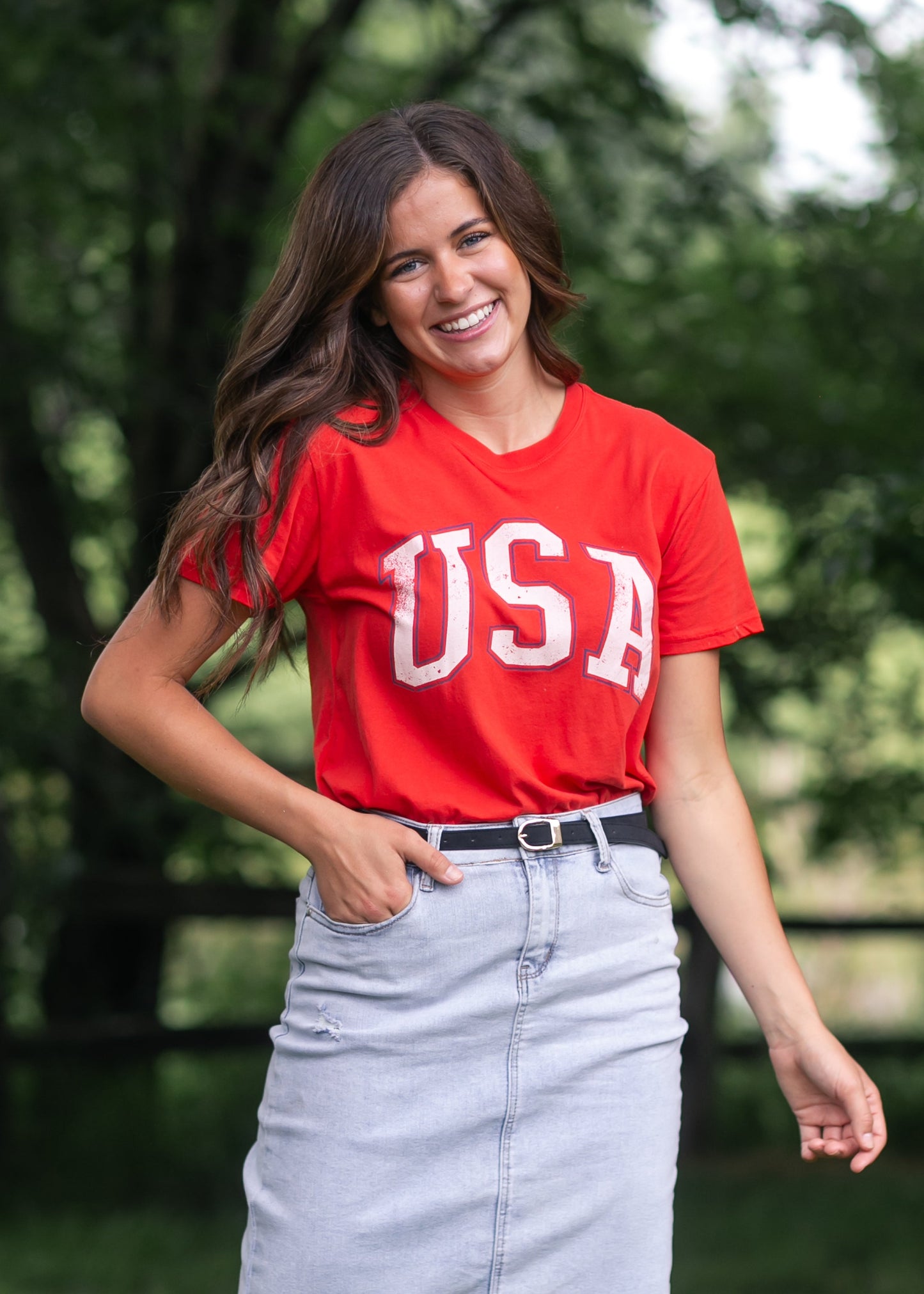 Z Supply® USA Boyfriend Tee FF Tops