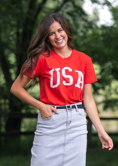 Z Supply® USA Boyfriend Tee FF Tops