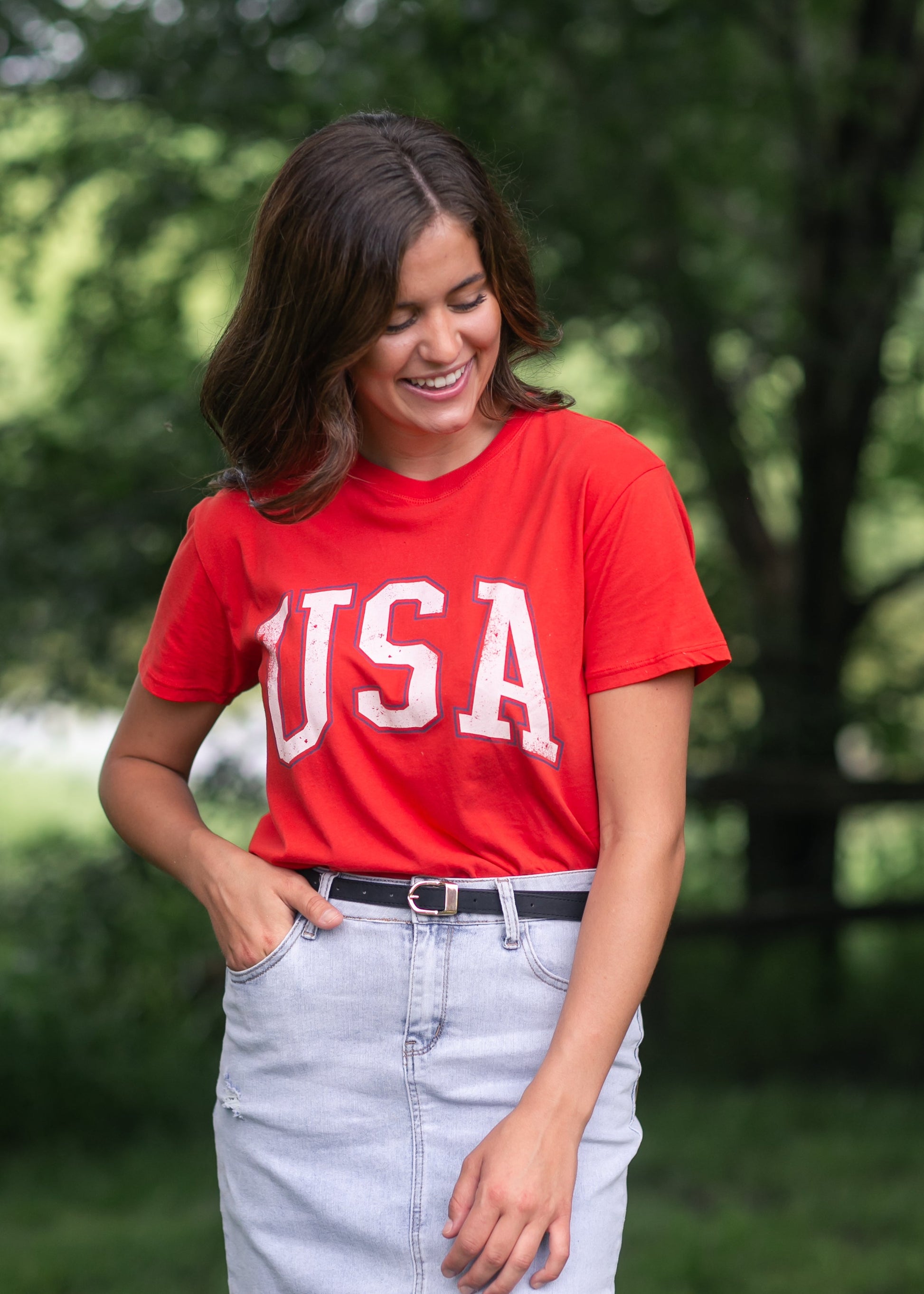Z Supply® USA Boyfriend Tee FF Tops