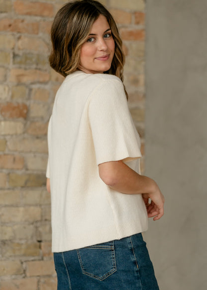 Zadie T-shirt Button Front Cardigan IC Layering Essentials