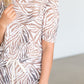 Zebra Print Short Sleeve Top - FINAL SALE FF Tops