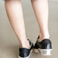 Zina Onyx Embossed Leather Sneaker Shoes