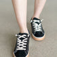 Zina Onyx Embossed Leather Sneaker Shoes