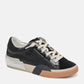 Zina Onyx Embossed Leather Sneaker Shoes