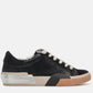 Zina Onyx Embossed Leather Sneaker Shoes