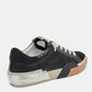Zina Onyx Embossed Leather Sneaker Shoes