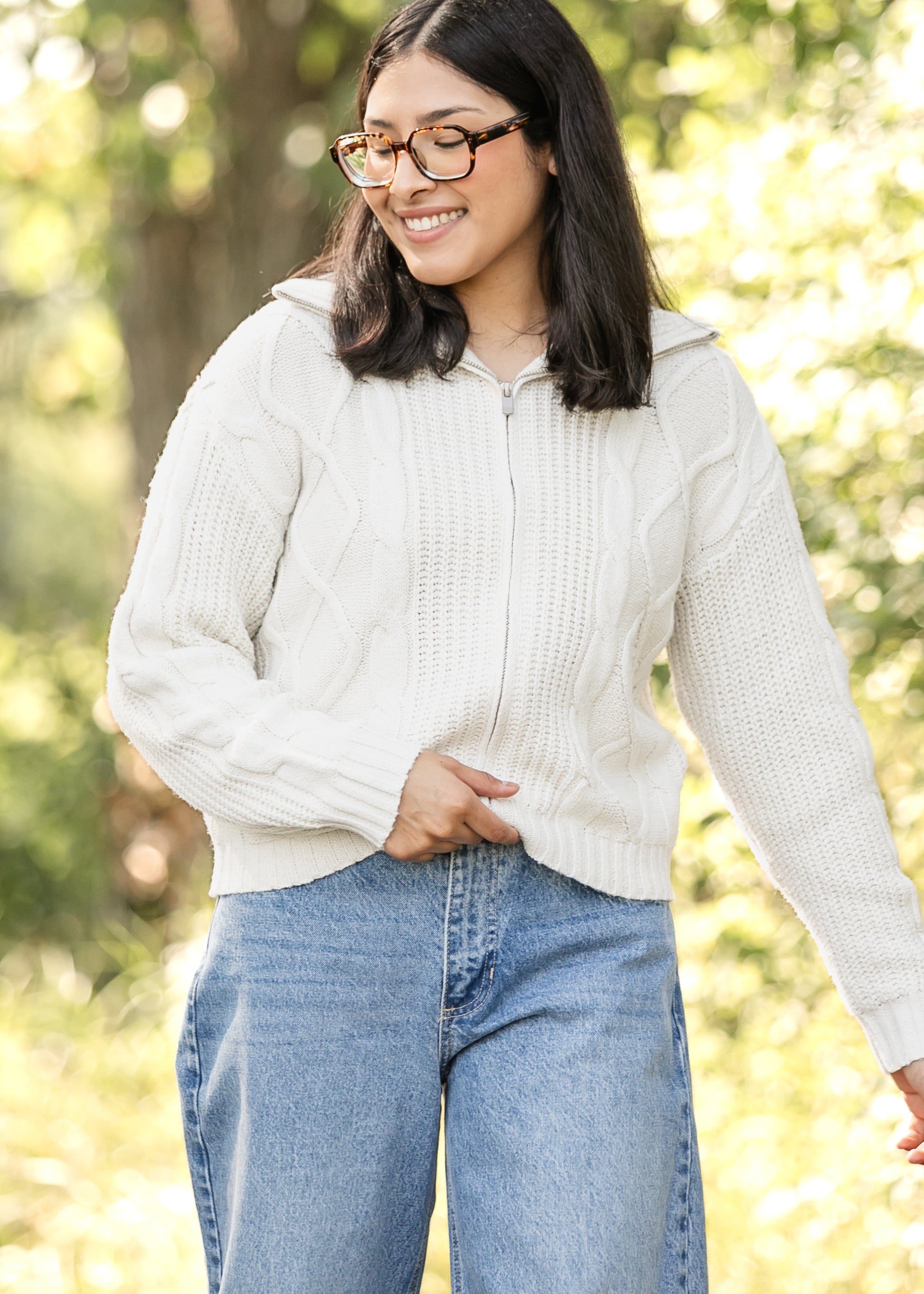 Zip-up Sweater Jacket FF Layering Essentials