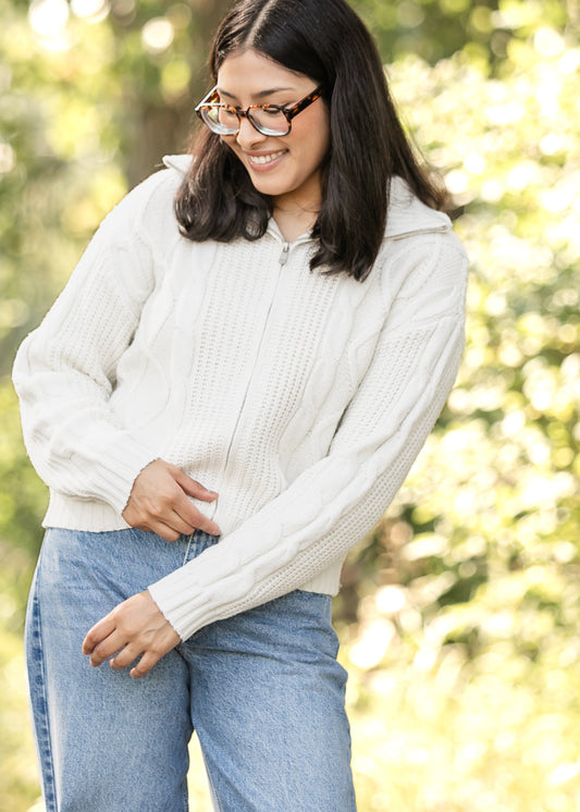 Zip-up Sweater Jacket FF Layering Essentials