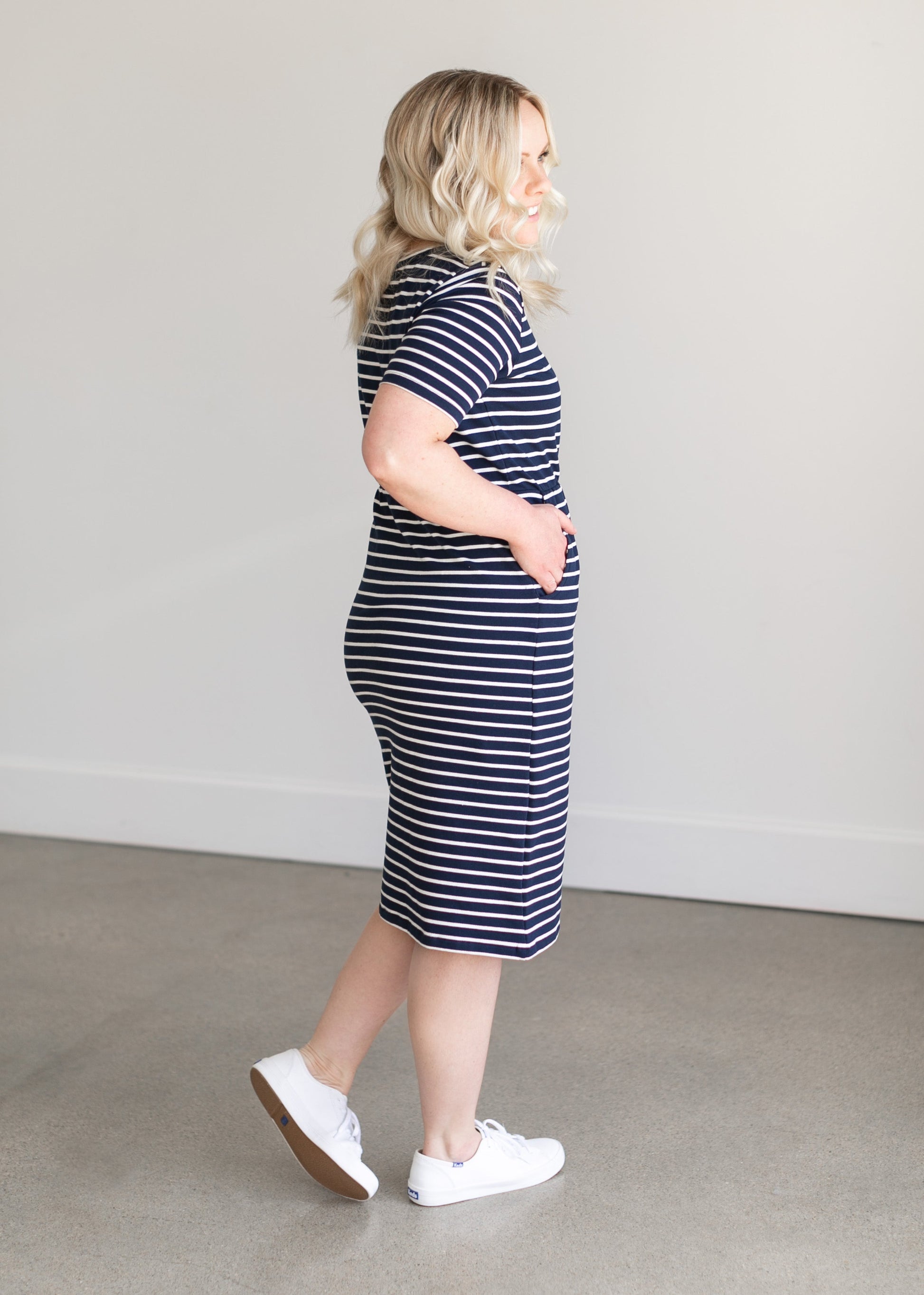 Kristen Short Sleeve Midi Dress Dresses