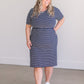 Kristen Short Sleeve Midi Dress Dresses