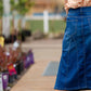 A-line Paneled Midi Skirt Skirts G-Gossip Apparel
