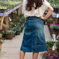 A-line Paneled Midi Skirt Skirts G-Gossip Apparel