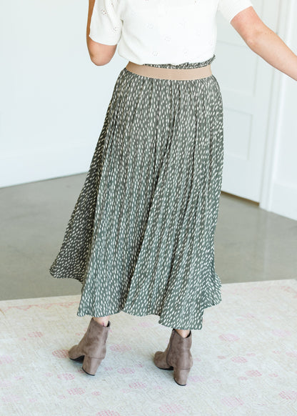 Abstract Polka Dot A-Line Midi Skirt - FINAL SALE Skirts