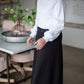 Addison Long Black Knit A-Line Skirt Skirts Inherit