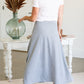 Addison Long Gray Knit A-Line Skirt - FINAL SALE Skirts