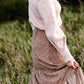 Adelaide Taupe Floral Tiered Maxi Skirt Skirts Inherit